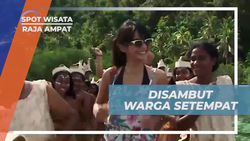 Disambut Hangat Warga dan Menyaksikan Tari Sambutan di Raja Ampat  