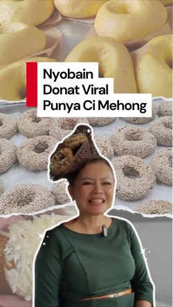 Video Donat Viral Ci Mehong: Awalnya Ditantangin, Malah Kebanjiran Pesanan