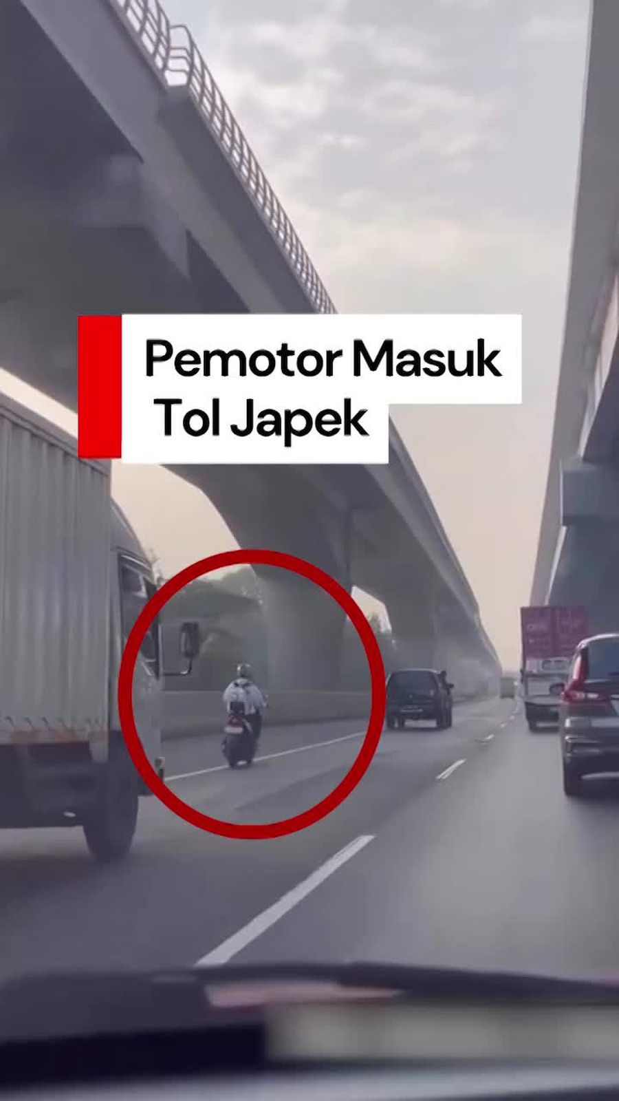 Video: Heboh Pemotor Masuk Tol Japek gegara Google Maps