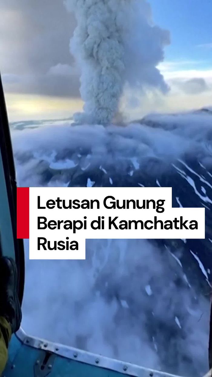 Video: Gunung di Rusia Meletus Setelah 600 Tahun Buntut Gempa M 8,7