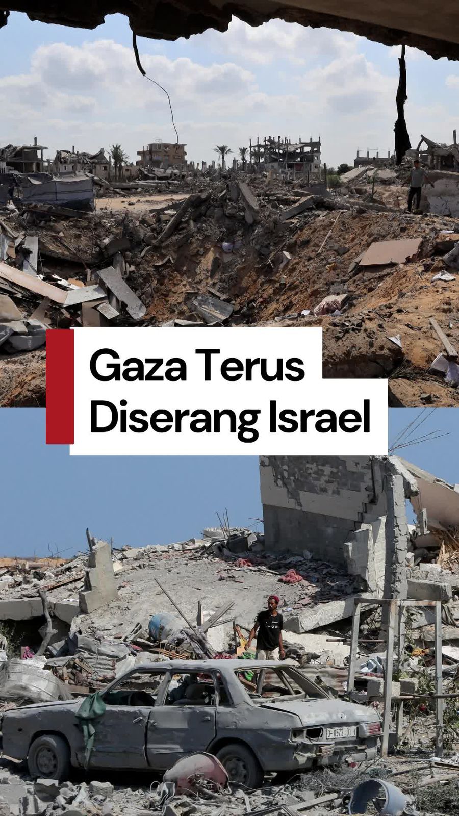 Video Sejumlah Ledakan Terjadi di Gaza