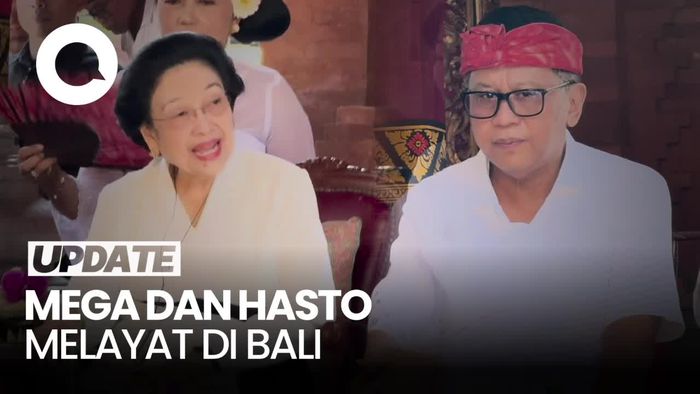 Video Momen Mega dan Hasto Melayat ke Rumah Duka Ibunda Walkot Denpasar