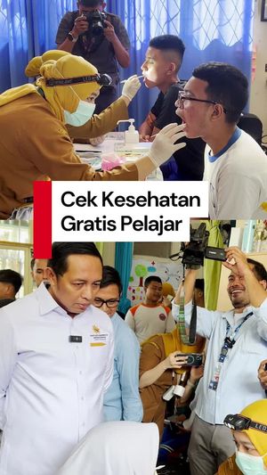 Video Hasan Nasbi Tinjau CKG di SMA 6 Tangsel: Ada yang Darah Tinggi