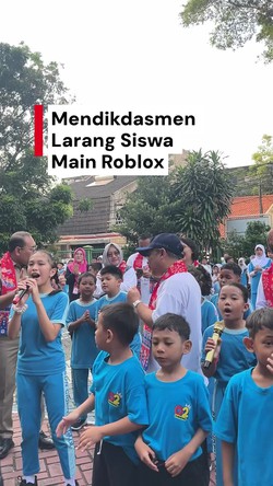 Video Mendikdasmen Larang Siswa Main Roblox: Banyak Kekerasan di Gim Itu