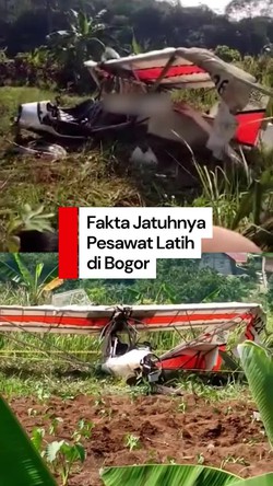 Video Fakta Jatuhnya Pesawat Latih di Bogor yang Dipiloti Marsma Fajar