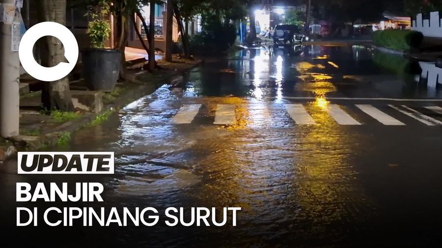 Video: Sempat Banjir, Ruas Jalan di Cipinang Kini Sudah Surut