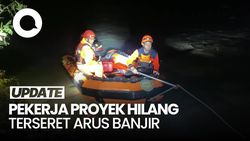 Video: 3 Pekerja Proyek Hilang Terseret Banjir Sungai Klawing Purbalingga