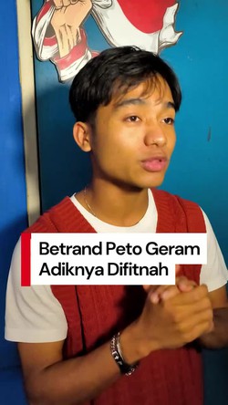 Video: Geram Adiknya Difitnah, Betrand Peto Bilang Ini ke Ruben Onsu