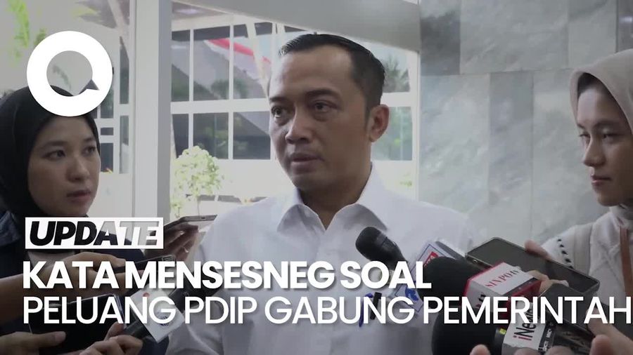 Video Mensesneg Sebut Belum Ada Pembahasan Kursi untuk PDIP di Pemerintahan