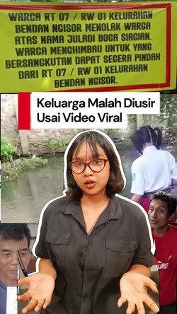 Video: Keluarga Siswi Malah Diusir Warga Usai Viral Sekolah Lewat Sungai