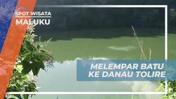 Melakukan Lempar Batu Berdoa ke Tengah Danau Tolire yang Menakjubkan di Maluku