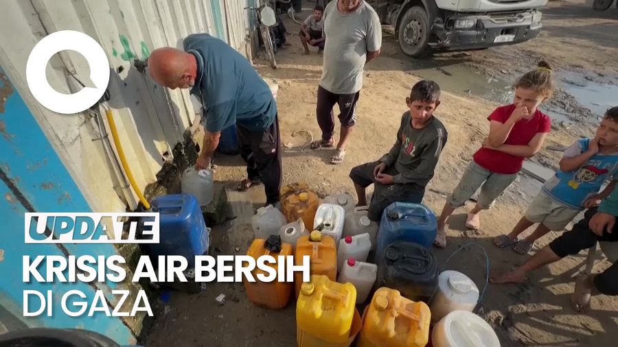 Video: Cerita Warga Gaza Menahan Haus gegara Krisis Air Bersih
