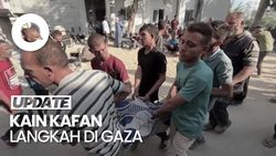 Video: Kain Kafan Langka, Gaza Menderita di Bawah Genosida