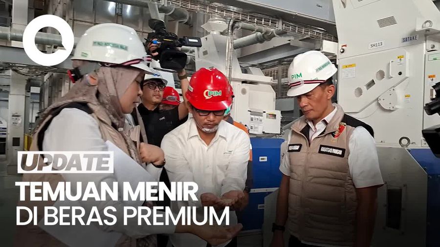 Video: Bareskrim Temukan Menir di Beras Premium saat Rekonstruksi di PT PIM