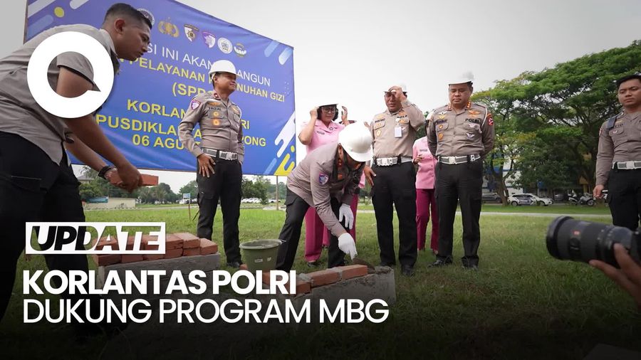 Video: Korlantas Polri Gelar Groundbreaking SPPG, Dukung Program MBG