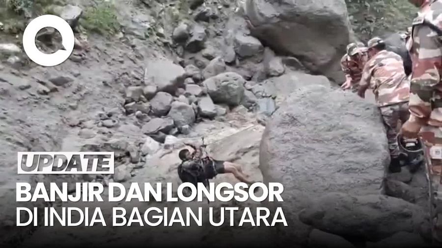 Video: Melihat Parahnya Dampak Banjir di India, 4 Nyawa Melayang