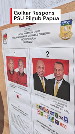 Video Golkar: Selamat Mathius-Aryoko, Insya Allah Bawa Papua Lebih Sejahtera