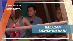 Belajar Menenun Kain Tenun Tradisional Sumbawa dengan Tangan Terampil  