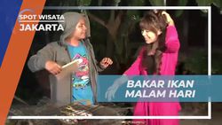Membakar Ikan Segar di Malam Hari sebagai Kenangan di Jakarta  