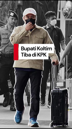 Video: Bupati Koltim Abdul Azis Tiba di KPK Usai Ditangkap di Sulsel