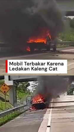 Video: Toyota Hilux Terbakar di Lampung gegara Kaleng Cat Semprot Meledak