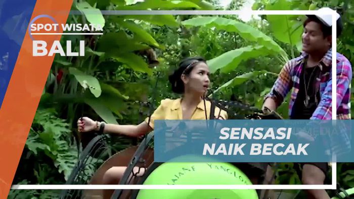 Menikmati Sensasi Berkeliling Menggunakan Becak di Bali  