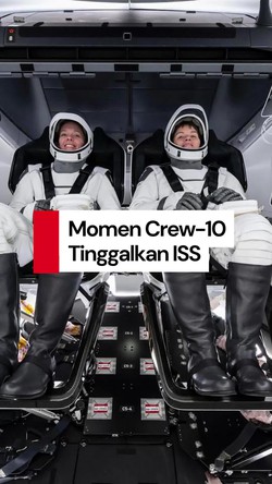 Video: 5 Bulan di Luar Angkasa, Crew-10 Akhirnya Pulang ke Bumi