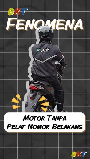 Video: Ramai Fenomena Motor Tanpa Pelat Nomor Belakang, Awas Ada Sanksinya!