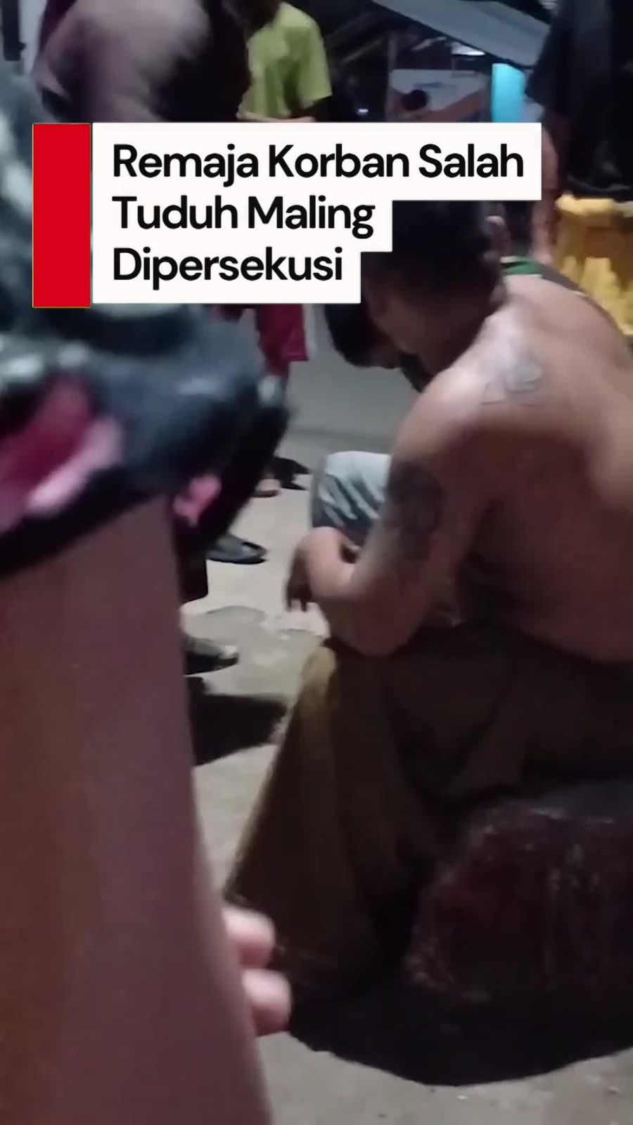 Video Viral Remaja Sukabumi Korban Salah Tuduh Maling Motor Diikat-Dipukuli