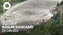 Video: Banjir Bandang Terjang Gansu China, Puluhan Orang Hilang