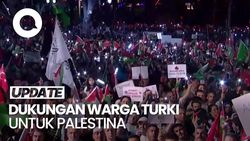 Video: Lautan Manusia di Istanbul, Suarakan Dukungan untuk Palestina