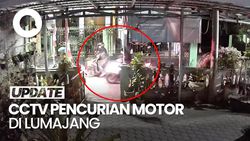 Video: Detik-detik Komplotan Curanmor Gasak Motor Mahasiswa KKN di Lumajang