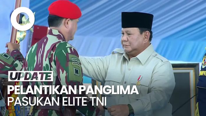 Video Daftar Panglima Pasukan Elite yang Dilantik Prabowo