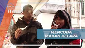 Seru Berupaya Makan Kelapa di Italia