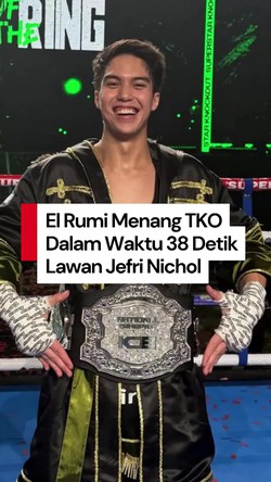 Video: Jefri Nichol Kalah TKO Lawan El Rumi dalam Waktu 38 Detik!