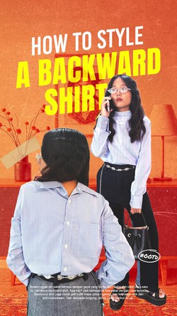 Video: Styling Backward Shirt Alias Kemeja Terbalik untuk Ngantor