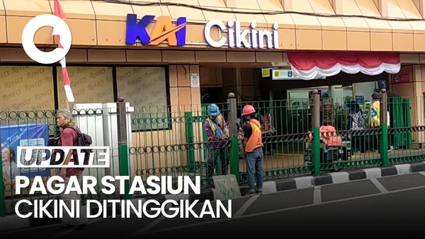 Video: Pagar Stasiun Cikini Ditinggikan, Ini Tanggapan Warga