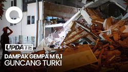 Video Gempa M 6,1 Guncang Turki, 1 Orang Tewas-Bangunan Ambruk