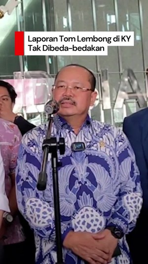 Video KY Tindak Lanjuti Laporan Tom Lembong soal Hakim: Tak Ada Pembedaan
