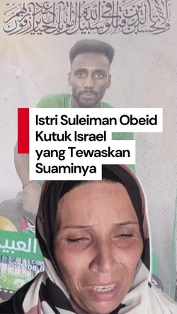 Video Istri Suleiman al-Obeid Kutuk Israel: Semoga Tuhan Tak Mengampuni