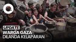 Video Pilu Warga Palestina, Hidup Bergantung Bantuan Makanan