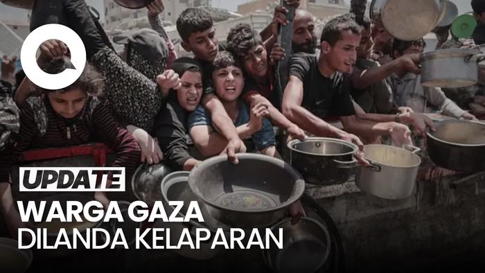 Video Pilu Warga Palestina, Hidup Bergantung Bantuan Makanan