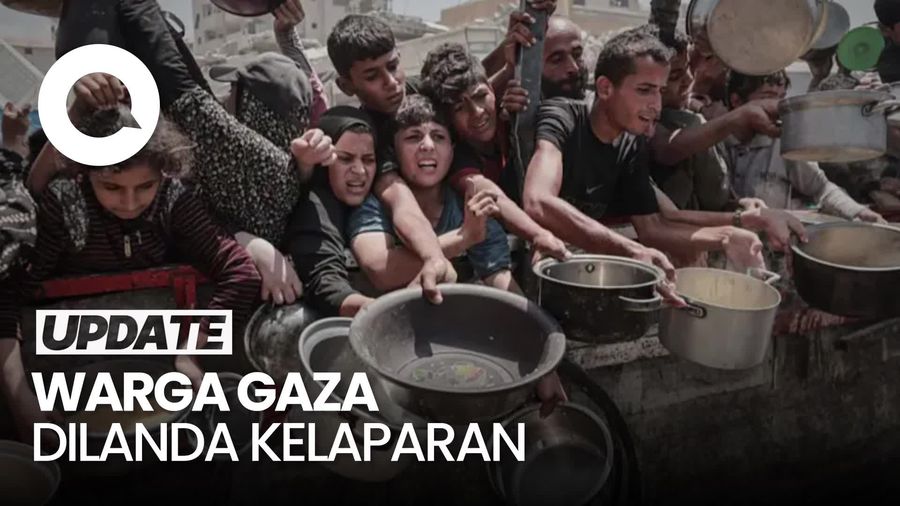 Video Pilu Warga Palestina, Hidup Bergantung Bantuan Makanan