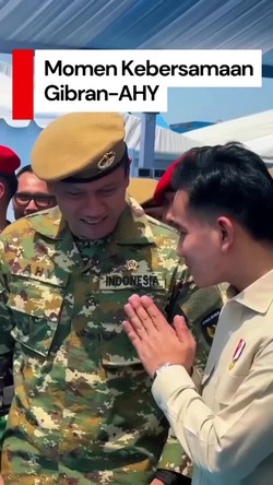 Video: Gibran Unggah Momen Kebersamaan dengan AHY di Batujajar