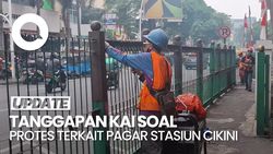 Video: Warga Protes Pagar Stasiun Cikini Ditinggikan, KAI Merespons