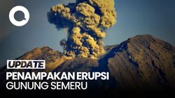 Video: Gunung Semeru Alami Erupsi Dua Kali Pagi Ini