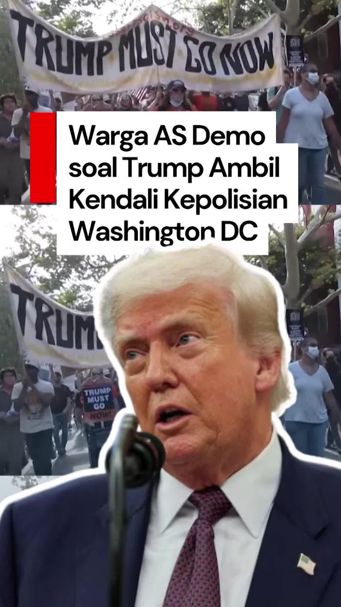 Video: Trump Didemo Warga AS Imbas Ambil Alih Kepolisian Washington DC