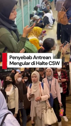Video: Penyebab Penumpang Antre 3 Jam di Halte CSW TransJ Semalam