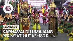 Video: Karnaval Seni Budaya Meriahkan HUT Ke-80 RI di Lumajang