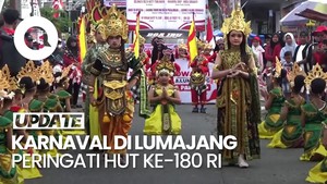Video: Karnaval Seni Budaya Meriahkan HUT Ke-80 RI di Lumajang